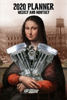 2020 Planner Weekly and Monthly: Harley Davidson Evo Evolution V-Twin Motorcycle Engine Retro Mona Lisa (Jan 1, 2020 to Dec 31, 2020) 1660940575 Book Cover