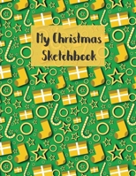 Sketchbook For Kids: Christmas themed sketchbook, 8.5 x 11, 108 pages, blank paper for sketching, doodling or drawing (Sketchbooks For Kids) 1700143417 Book Cover