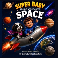 Super Baby Learns About Outer Space: A Cosmic Adventure with Johnny (The Adventures of Baby the Super Dog) B0H3P9JXHC Book Cover