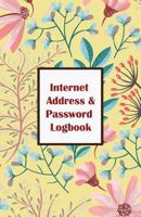 Internet Address & Password Logbook: Flower on Yellow Cover Extra Size (5.5 x 8.5) inches, 110 pages 1718952295 Book Cover