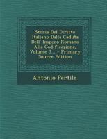 Storia Del Diritto Italiano: Dalla Caduta Dell'impero Romano Alla Codificazione, Volume 3... 1017242682 Book Cover