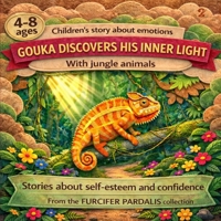 Gouka discovers her inner light.: A serene tale about trusting who you are. (Furcifer Pardalis. The intrepid life of Gouka and his jungle friends.) B0GM6TT88Q Book Cover
