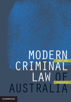 Modern Criminal Law of Australia 1107565979 Book Cover