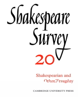 Shakespeare Survey 20 - Shakespearian And Other Tragedy, Vol. 20 0521523575 Book Cover