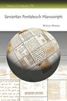 Samaritan Pentateuch Manuscripts 1593338929 Book Cover