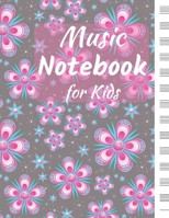 Music Notebook for Kids: Blank Music Sheet Notebook: Music Manuscript Paper, Staff Paper, Music Notebook 13 Staves, 8.5 x 11, A4, 110 pages perfect for Songwriting, Theory, Composition and Learning 1699120951 Book Cover