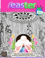 HAPPY EASTER Cute coloring book for adults and teens for fun and colouring relaxation: Now with extra 25 BONUS PAGES Happy Easter coloring books for adults an intricate coloring book ANXIETY RELIEF 5193379931 Book Cover