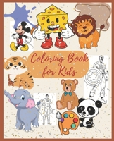 Cartoon Coloring book for kids B0CMZK2P5H Book Cover