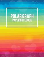 Polar Graph Paper Notebook: Colorful Gay Flag, 5 Degree Polar Coordinates 120 Pages Large Print 8.5" x 11" Polar Graph Paper Notebook 1720911266 Book Cover