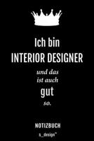 Notizbuch f�r Interior Designer: Originelle Geschenk-Idee [120 Seiten kariertes blanko Papier] 1709835370 Book Cover