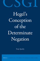 Hegel's Conception of the Determinate Negation 9004284605 Book Cover