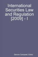 International Securities Law and Regulation [2009] - I 0557088763 Book Cover