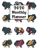 2020 Monthly Planner: Pomeranian Dog 12 Month Planner Calendar Organizer Agenda with Habit Tracker, Notes, Address, Password, & Dot Grid Pages 1692479806 Book Cover