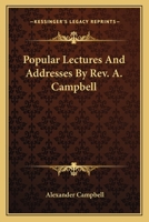 Popular Lectures and Addresses 1016196547 Book Cover