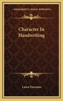 Character in handwriting, 1432587072 Book Cover