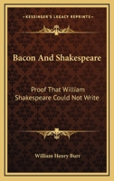 Bacon and Shakespeare 1377219496 Book Cover