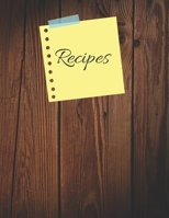 Personalized Blank Recipes Book to Write in Favorite Recipes, 115 Pages, (8.5"x11") 1701945347 Book Cover