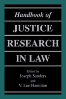 Handbook of Justice Research in Law 1441933409 Book Cover