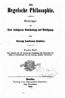 Die Hegelsche Philosophie 1017526362 Book Cover