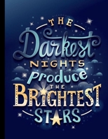 The night brightest notebook: reinforced holes, notebook college ruled notebook college ruled 8.5 x 11, Wave Smart Notebook 1704262097 Book Cover