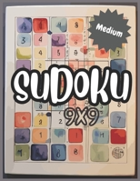 SUDOKU: 50 Medium 9x9 Sudoku Games with The Solutions B0CSKKJC7R Book Cover