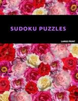 Sudoku Puzzles Large Print: Easy, Medium and Hard Sudoku Puzzle Book. One puzzle per page with room to work. 1072141825 Book Cover