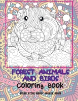 Forest Animals and Birds - Coloring Book - Bison, Otter, Mouse, Jaguar, other B08CWG46XW Book Cover