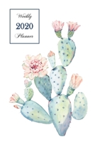 2020 Weekly Planner: 6 x 9 inch 150 Pages Year Months Weeks Calendar, Schedule, and Organizer plus Dot Grid Pages (January 2020 - December 2020) (Cactus) 1695477634 Book Cover