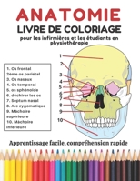 Anatomie livre de coloriage: pour les infirmières et les étudiants en physiothérapie; Apprentissage facile, compréhension rapide (anatomie a colorier) (French Edition) B08J5CSZ32 Book Cover