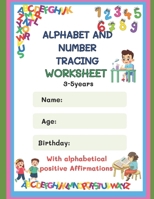 Alphabet and number tracing worksheet B0DZX1DLVX Book Cover