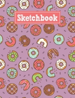 Sketchbook: 8.5 x 11 Notebook for Creative Drawing and Sketching Activities with Sweet Donuts Themed Cover Design 1710426365 Book Cover
