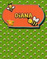 Handwriting Practice 120 Page Honey Bee Book Diana: Primary Grades Handwriting Book K-2 1070485691 Book Cover