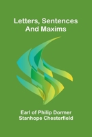 Letters, sentences and maxims 9373051121 Book Cover