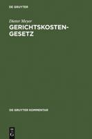 Gerichtskostengesetz 3899493486 Book Cover