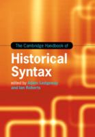 The Cambridge Handbook of Historical Syntax 1107049601 Book Cover