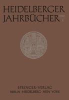 Heidelberger Jahrbucher X 3540035559 Book Cover