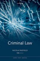 Criminal Law 0198778317 Book Cover