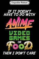 Composition Notebook: Funny Anime Video Games or Food - For Anime Fans! Journal/Notebook Blank Lined Ruled 6x9 100 Pages 1709831448 Book Cover