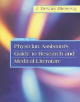 Physician Assistant's Guide to Research and Medical Literature 0803607687 Book Cover