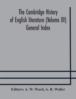 The Cambridge history of English literature (Volume XV) General Index 935417454X Book Cover