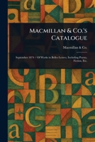 Macmillan & Co.'s Catalogue 1023348934 Book Cover