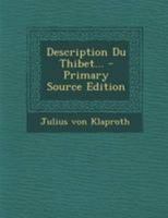 Description Du Thibet... 0341408727 Book Cover