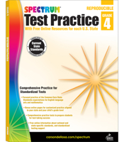 Spectrum Test Practice, Grade 4 1577689747 Book Cover