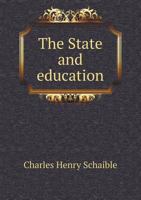 The State and Education 5518962703 Book Cover