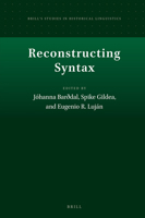Reconstructing Syntax 9004391991 Book Cover