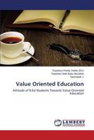 Value Oriented Education 3846527459 Book Cover