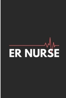 Er Nurse: Funny Nursing Blank Lined Note Book 1692216724 Book Cover