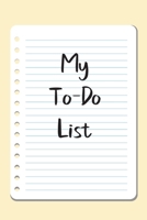 My To Do List: A simple book filled with lines that include check boxes. 1654576727 Book Cover