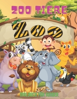 ZOO TIERE - Malbuch F�r Kinder B08KRFCH97 Book Cover