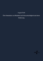 Uber Simulation Von Blindheit Und Schwachsichtigkeit Und Deren Entlarvung 1148435980 Book Cover